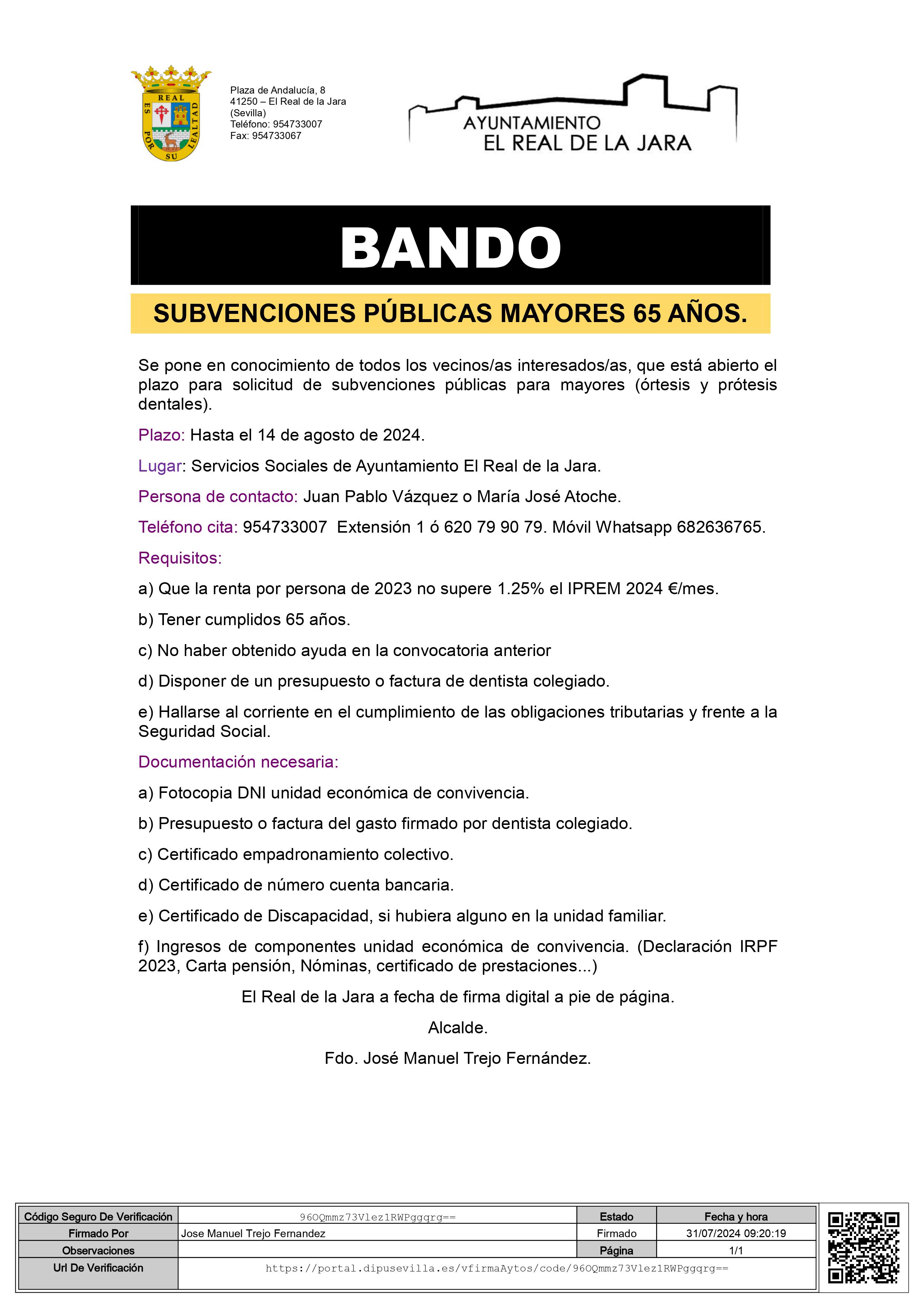 Bando Subvenciones mayores 2024 firmado.